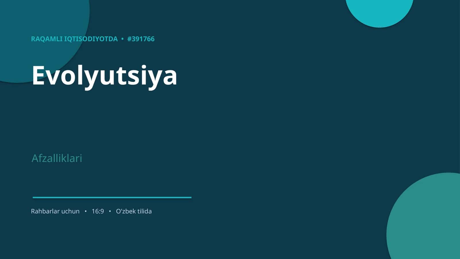 Evolyutsiya 1