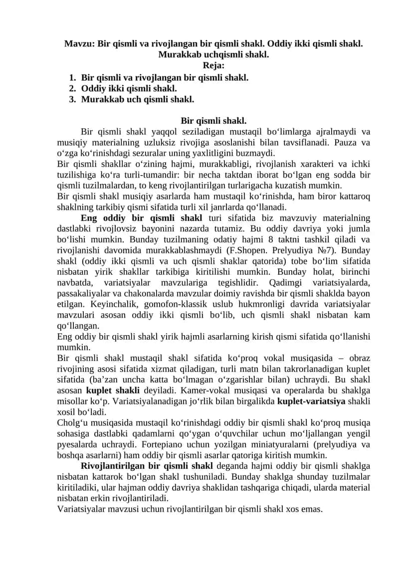 Bir qismli shakl 1