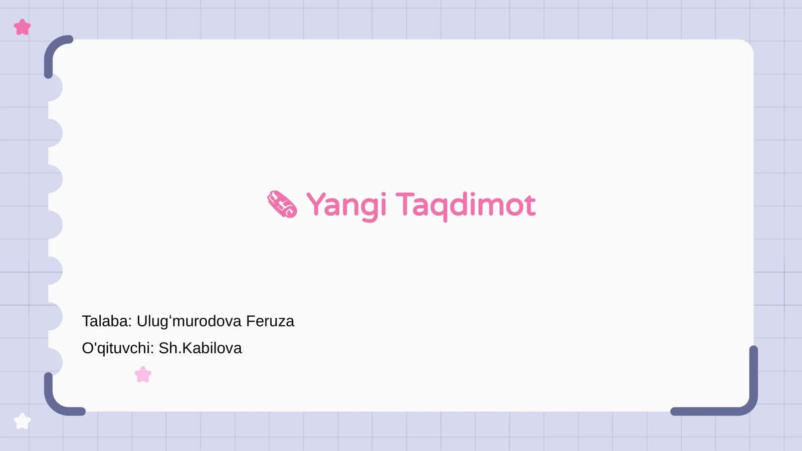 Yangi Taqdimot 1