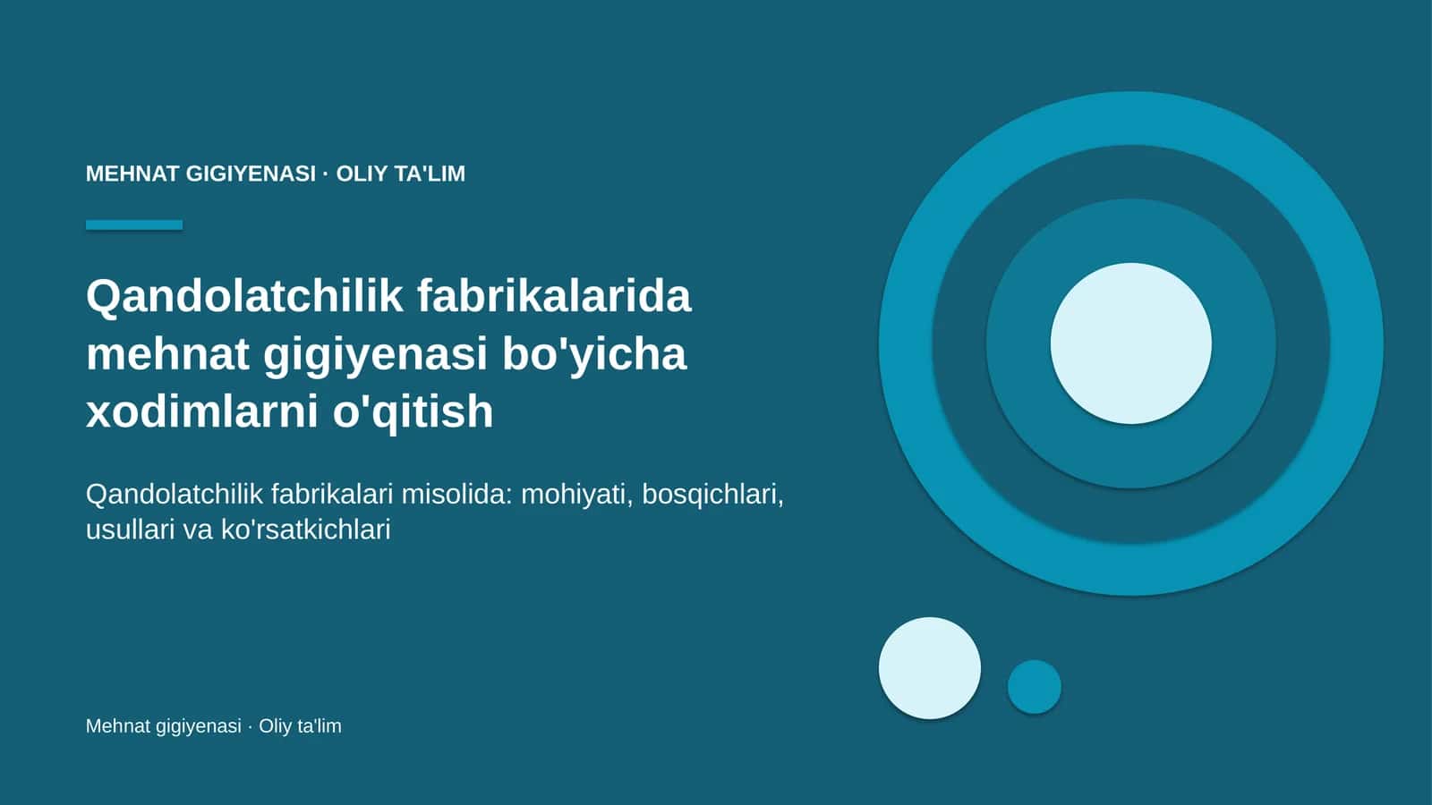qandolatchilik fabrikalarida mehnat gigiyenasi bo'yicha xodimlarni o'qitish 6702 1