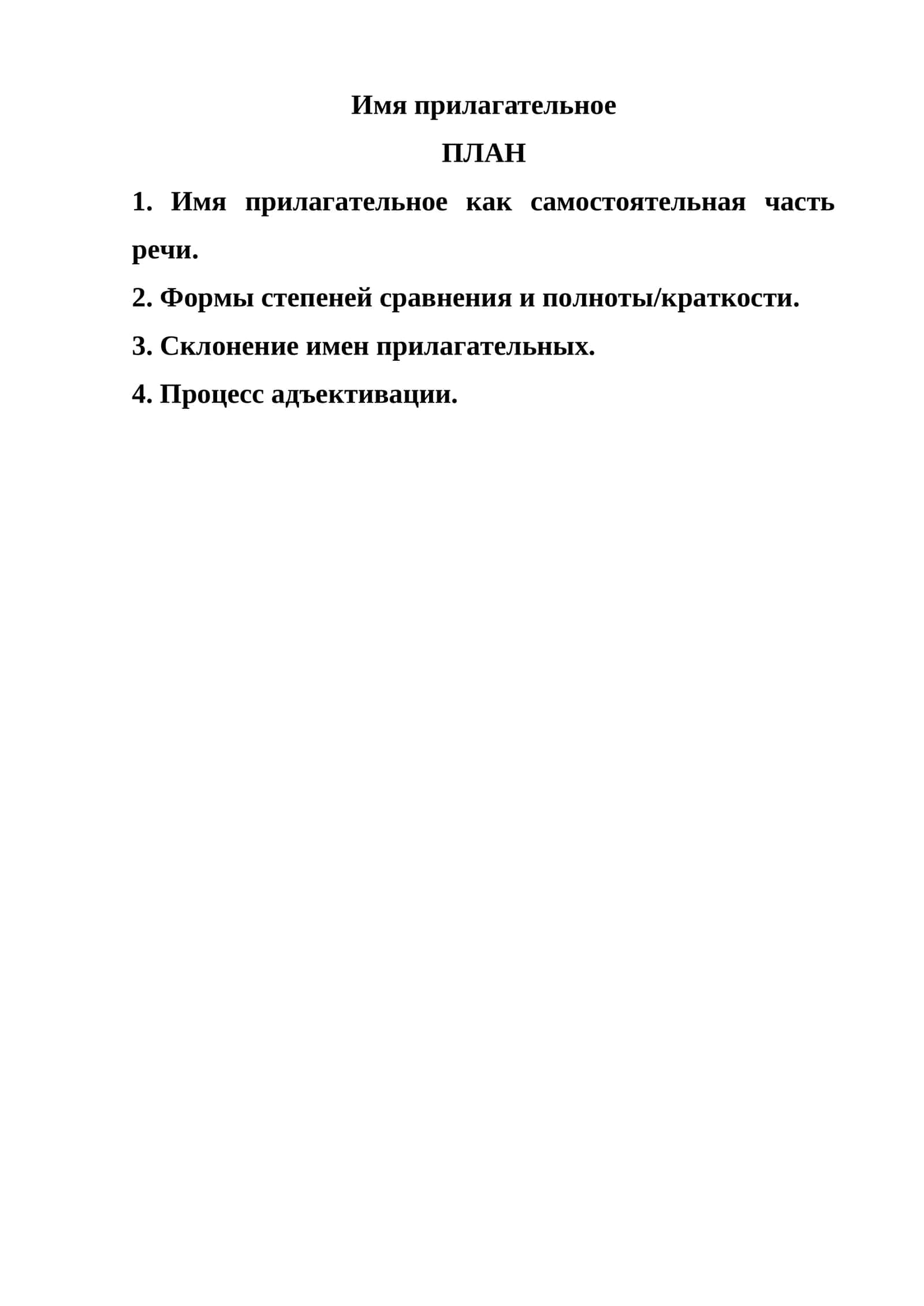 Имя прилагательное 1