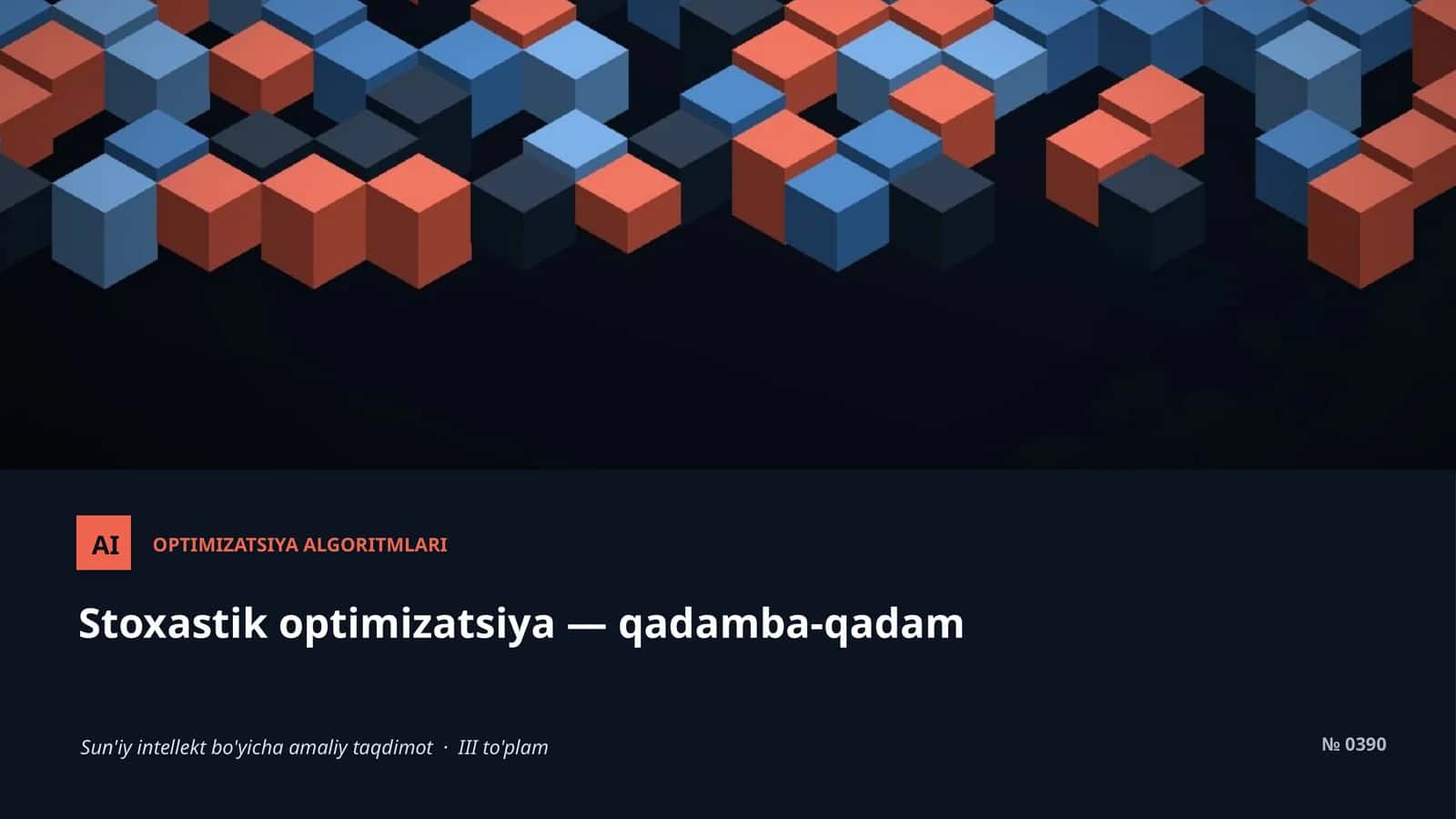 Stoxastik optimizatsiya 1