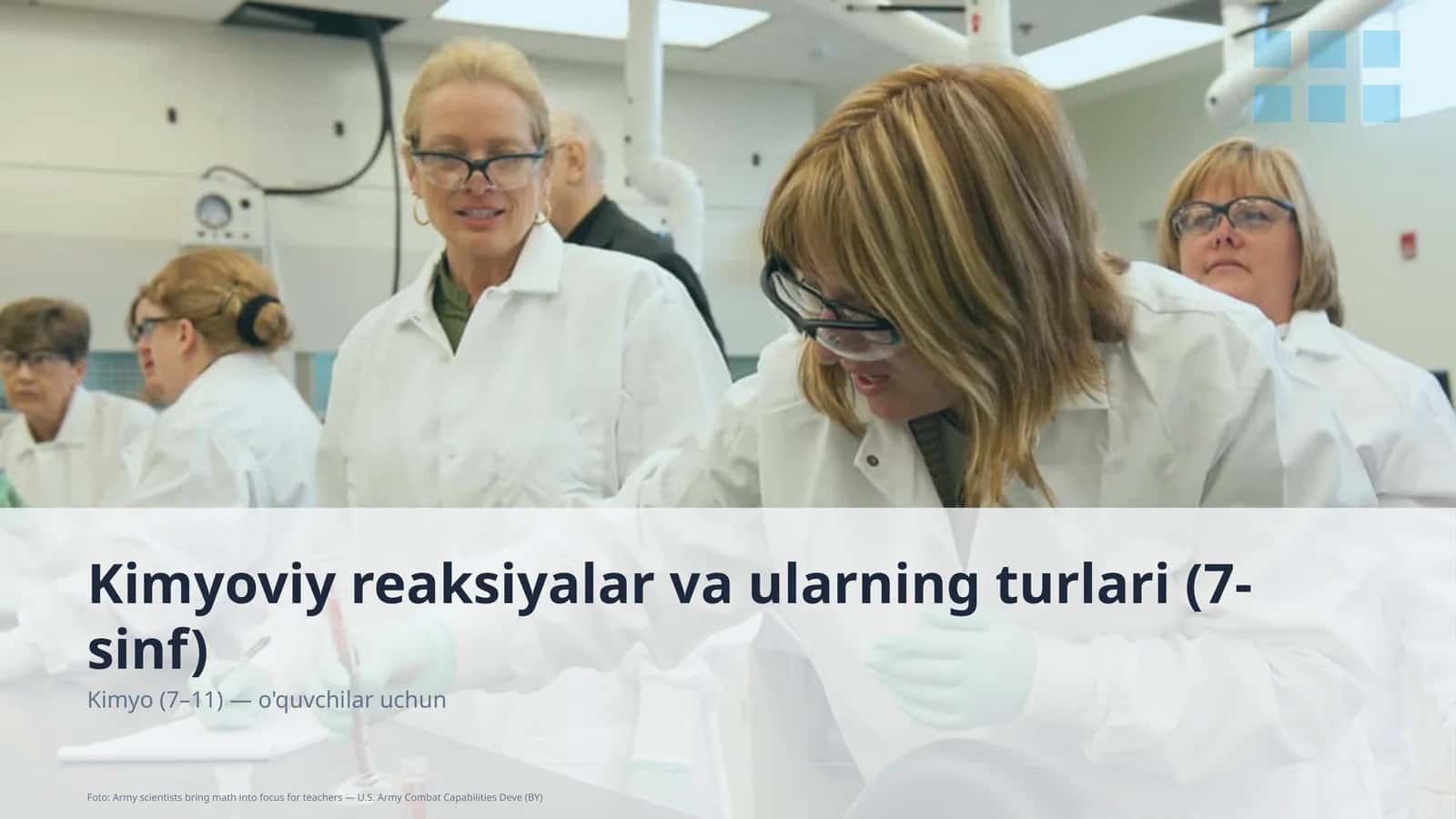 Kimyoviy reaksiyalar va ularning turlari (7-sinf) 1