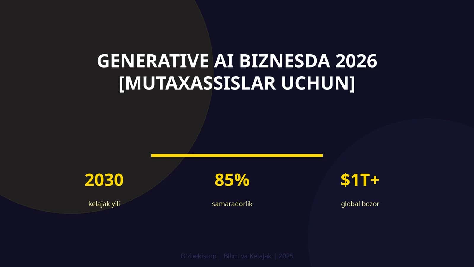 Generative AI biznesda 2026 [MUTAXASSISLAR UCHUN] 1