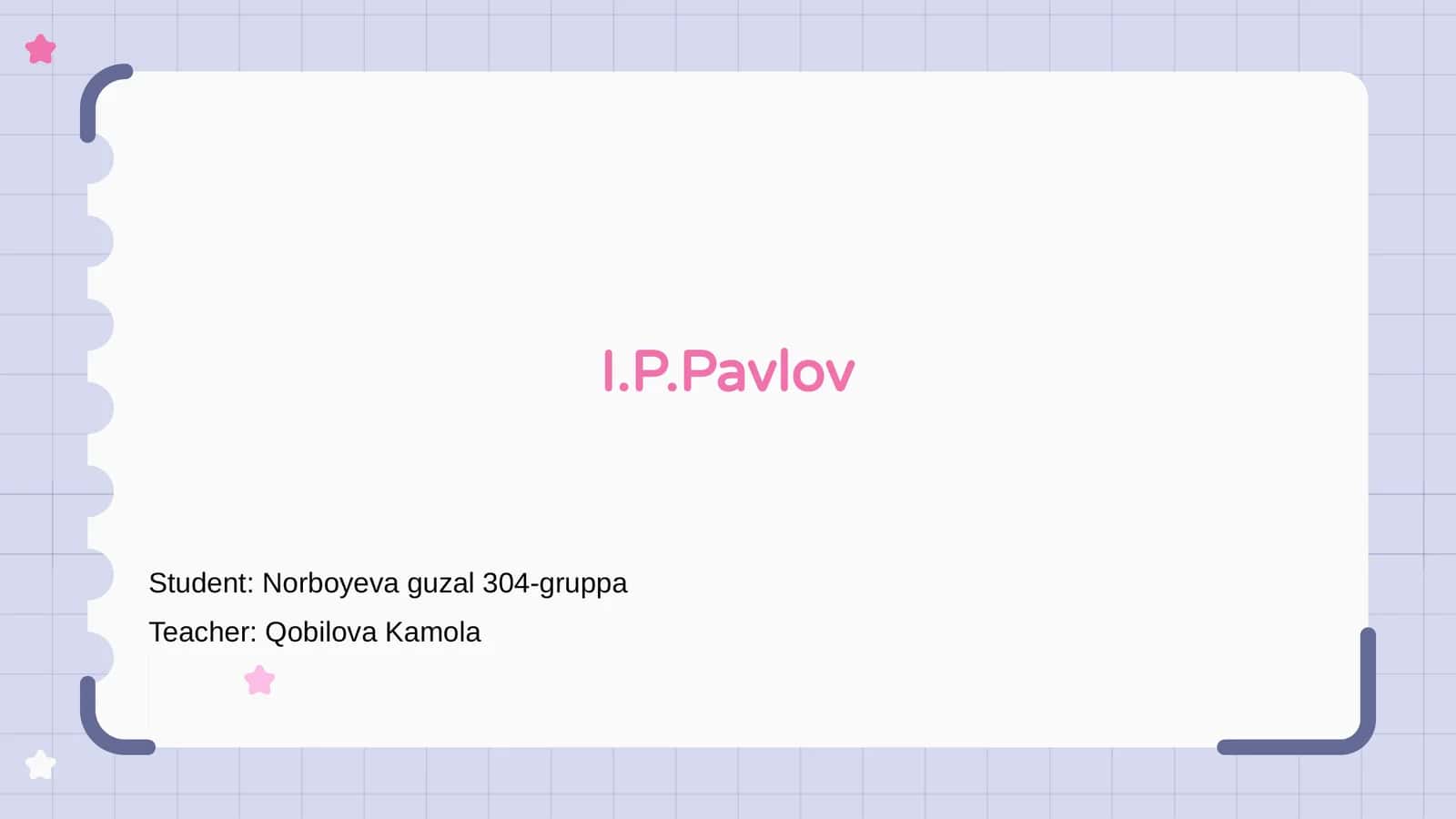 I.P.Pavlov 1