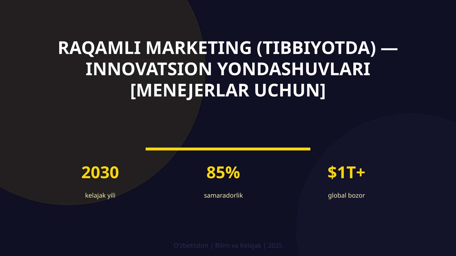 Raqamli marketing (tibbiyotda) — innovatsion yondashuvlari [menejerlar uchun] 1