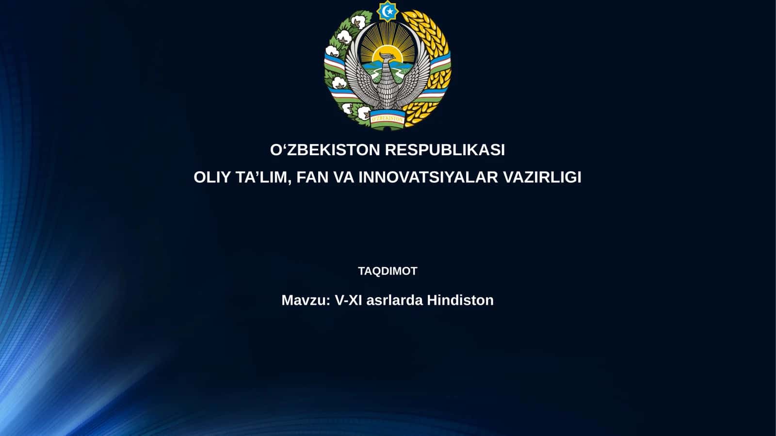 V-XI asrlarda Hindiston 1