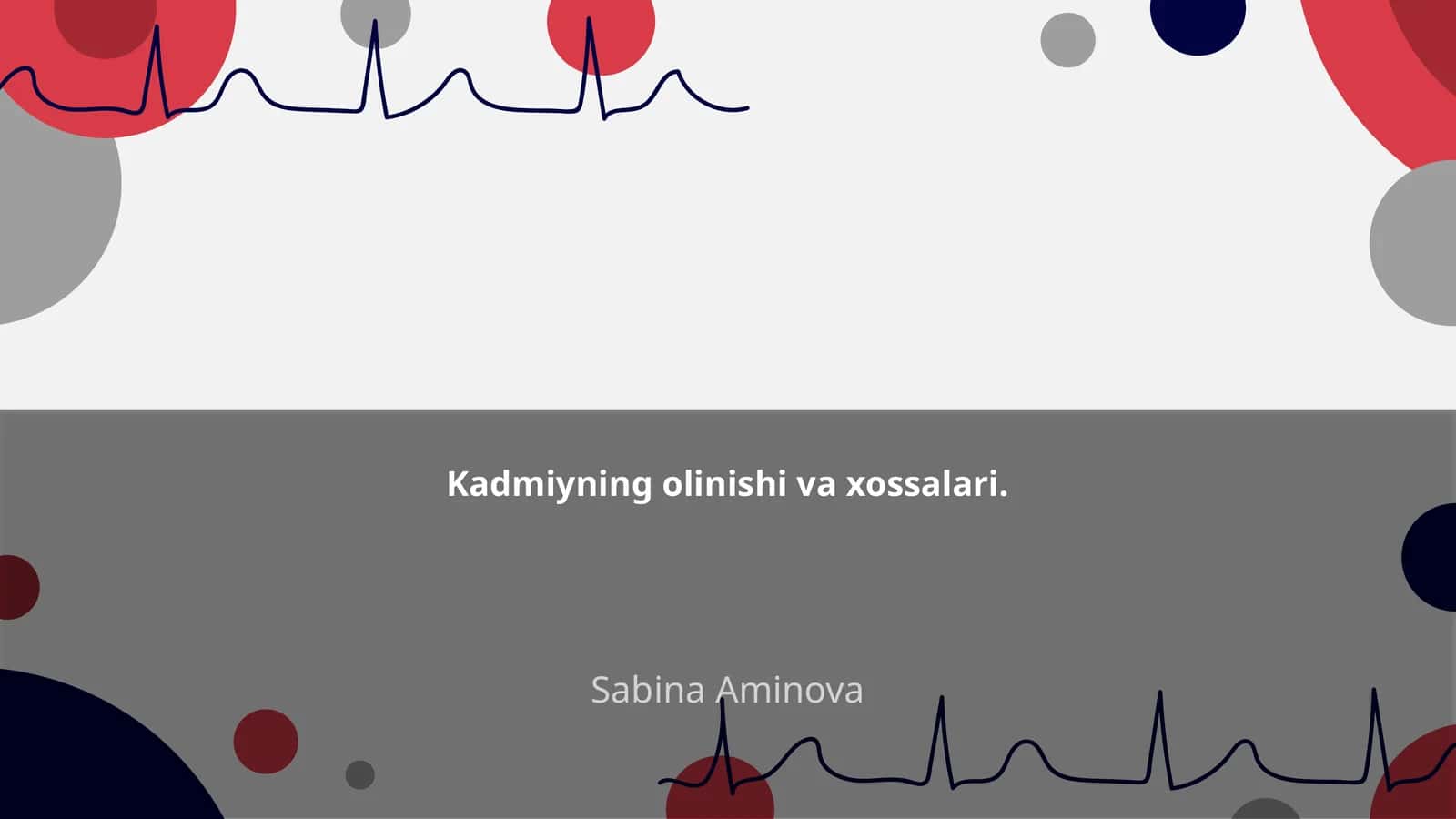 Kadmiyning olinishi va xossalari 1