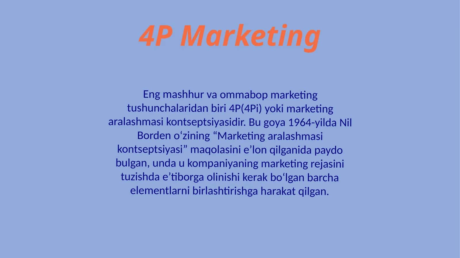 4P Marketing 1