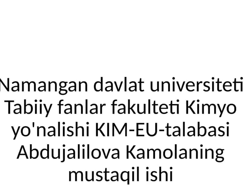 Geterotsiklik birikmalar 1
