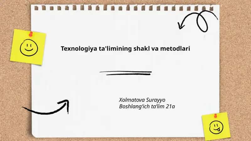 An'anaviy dars shakllari va metodlari 1