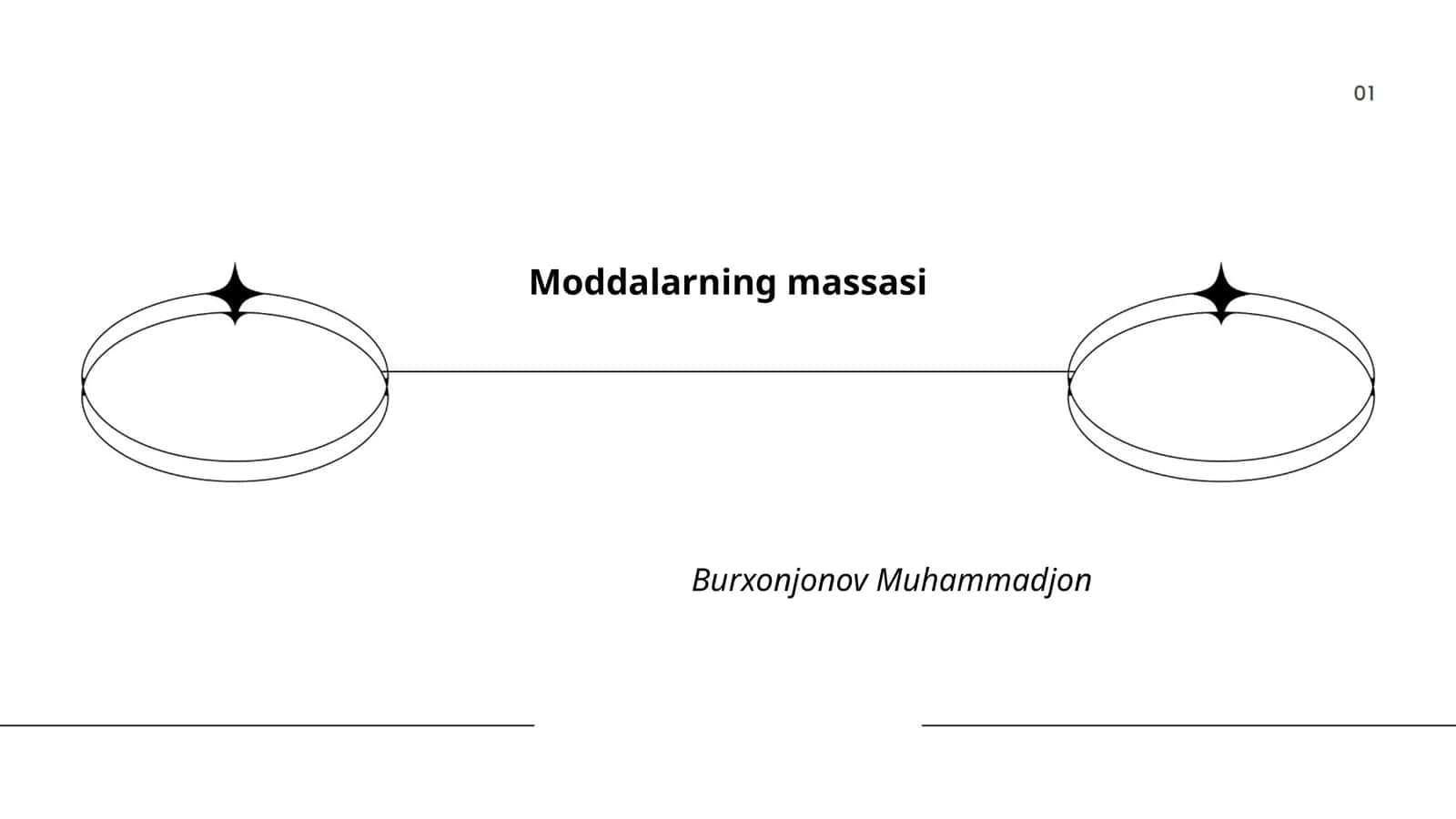 Moddalarning massasi 1