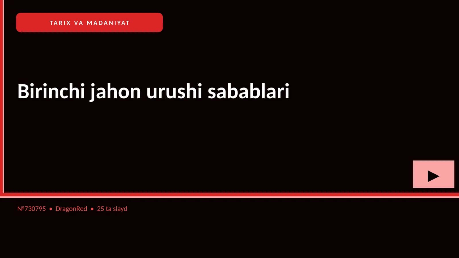 TARIX VA MADANIYAT 1