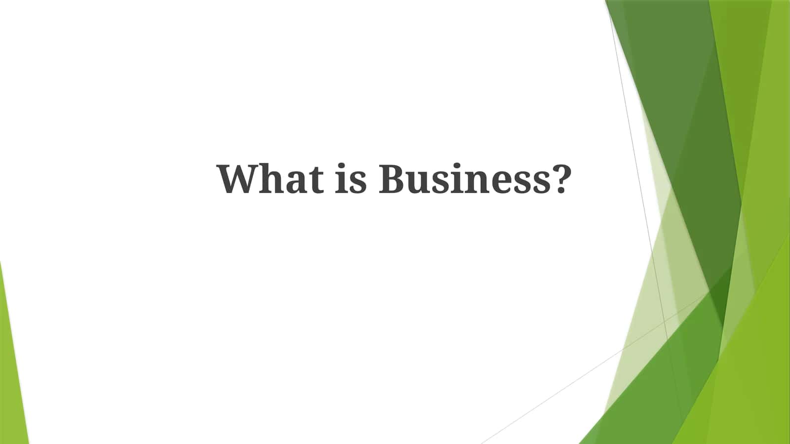 Business Activities 1