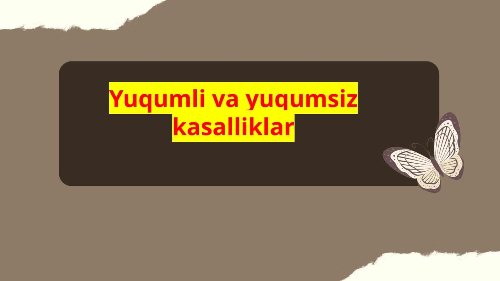 Yuqumli va yuqumsiz kasalliklar 1