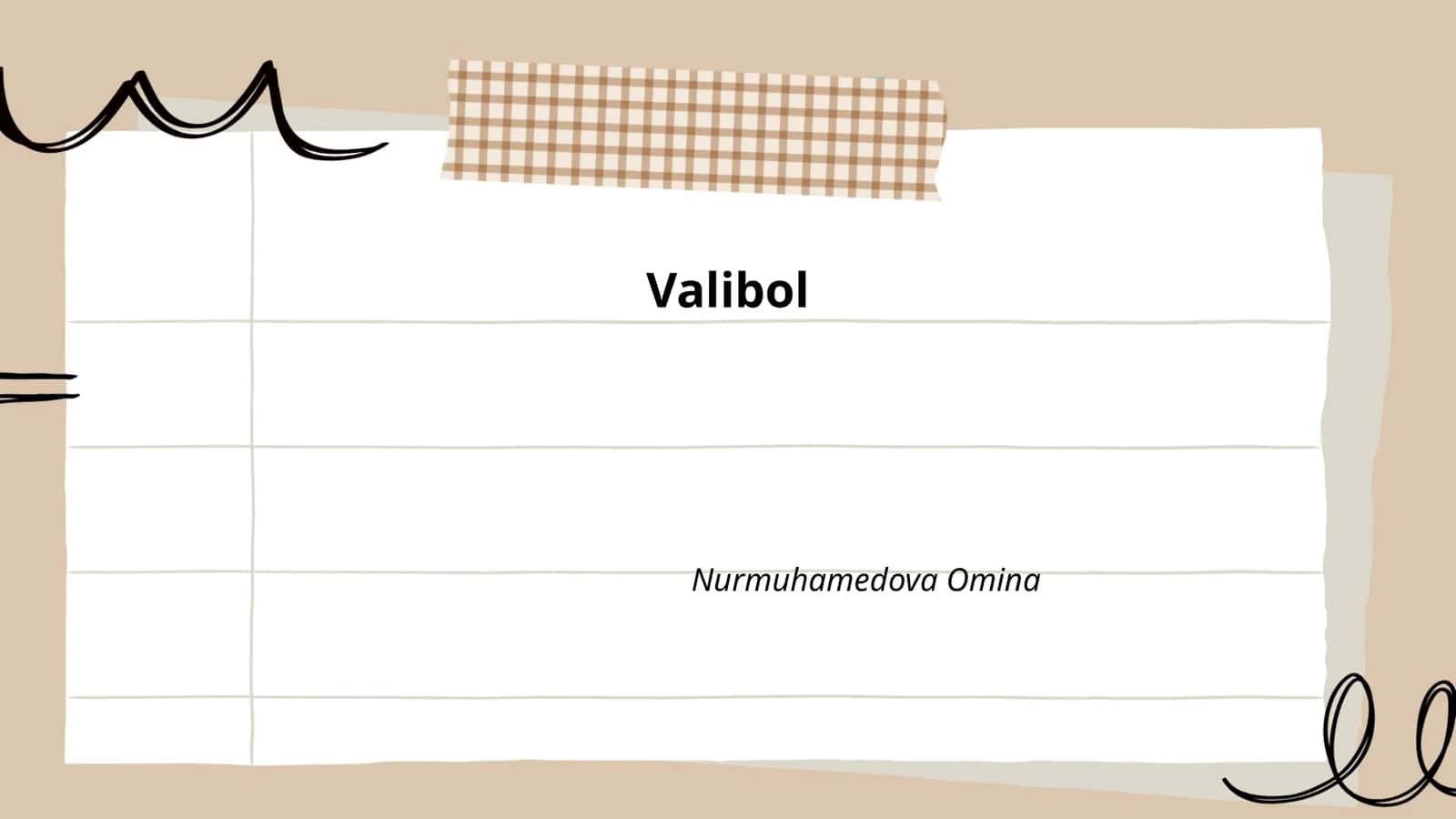 Valibol 1