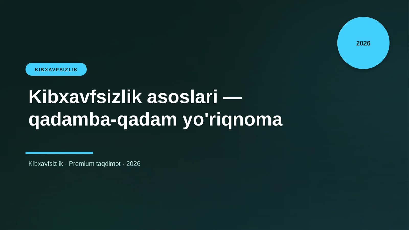 Kibxavfsizlik 1