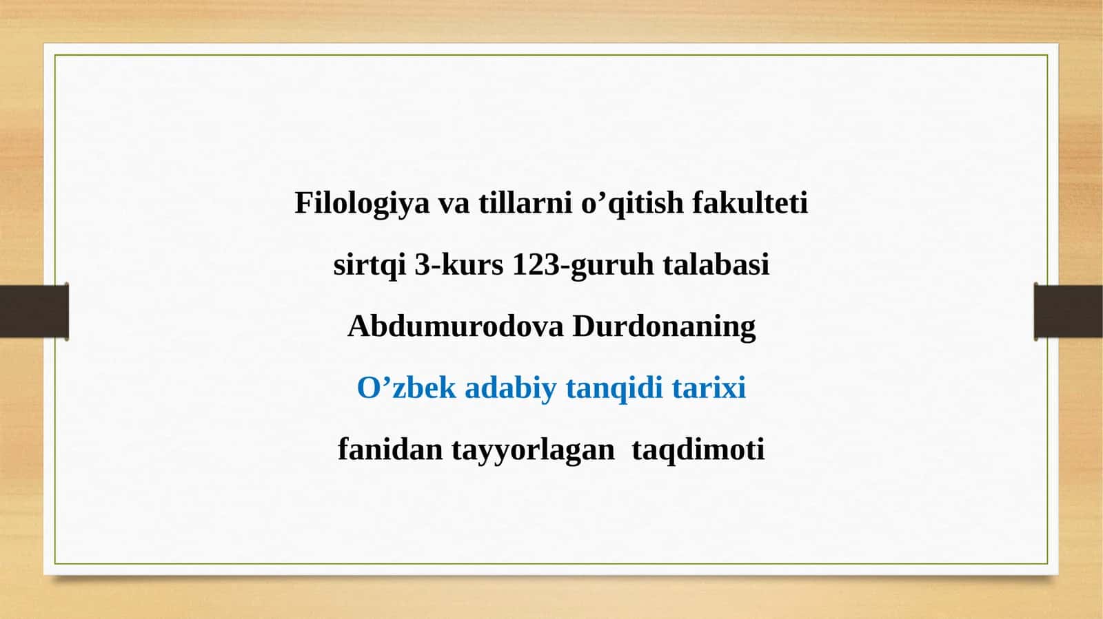 O'zbek adabiy tanqidi tarixi 1