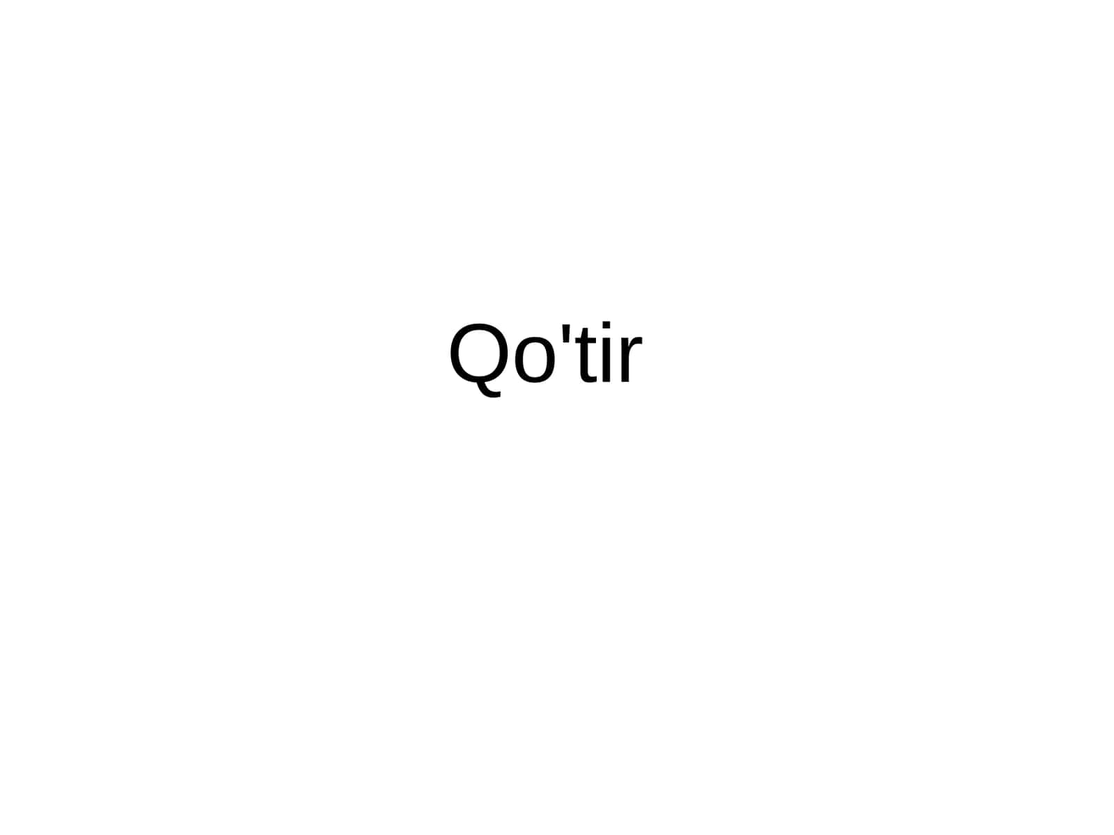 Qo'tir 1