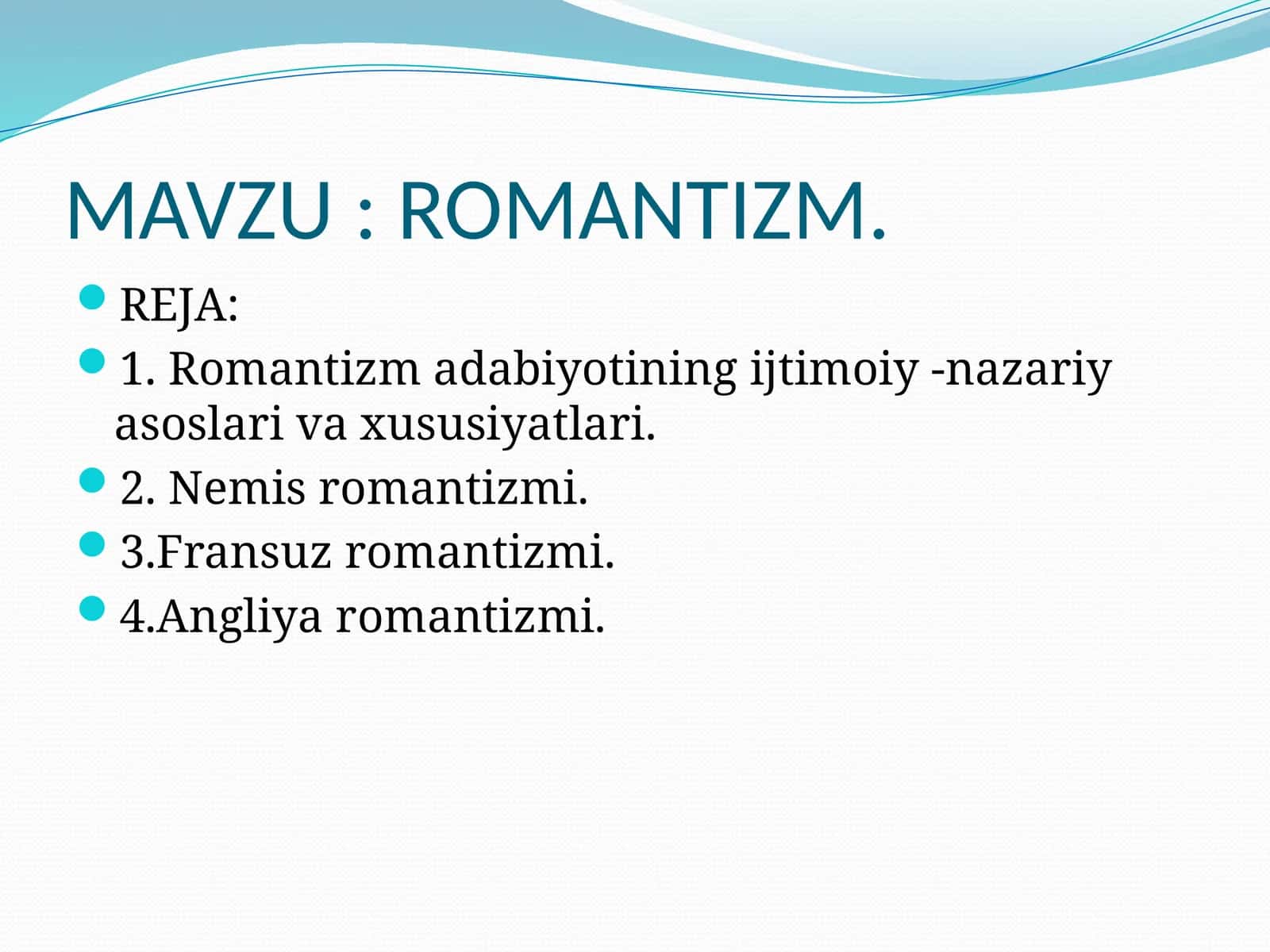 ROMANTIZM 1