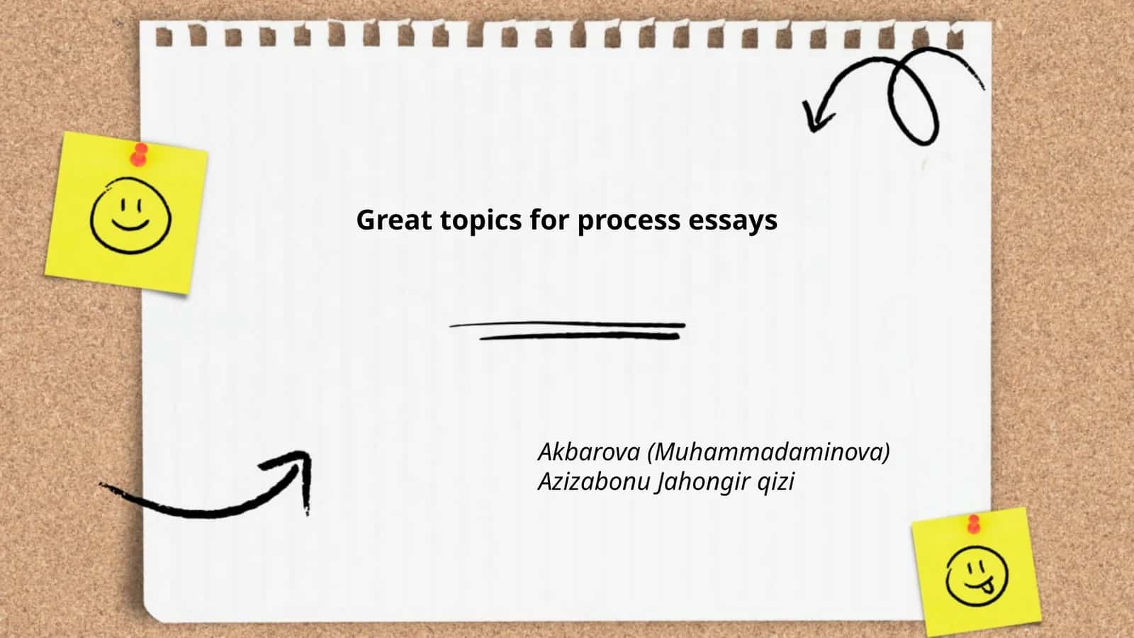 Great topics for process essays 1
