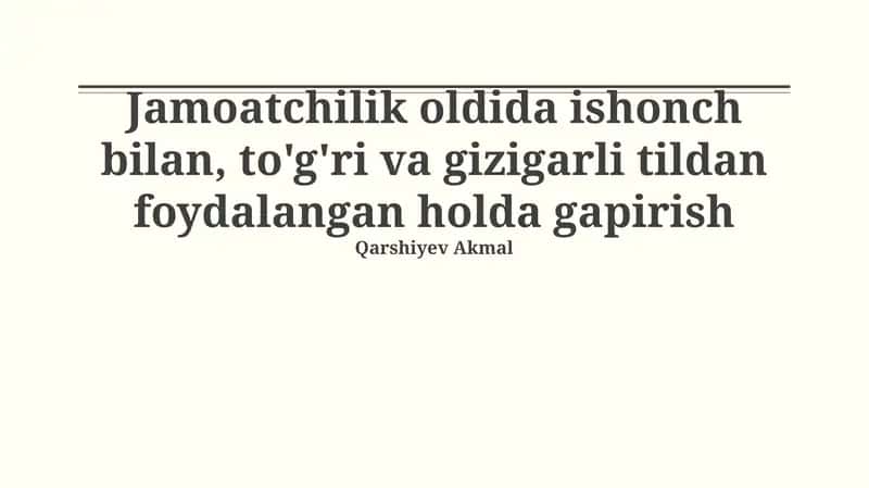 Ishonch 1