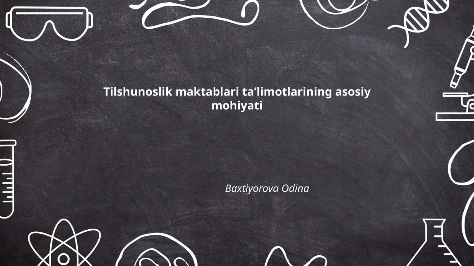 Tilshunoslik maktablarining tarixi 1