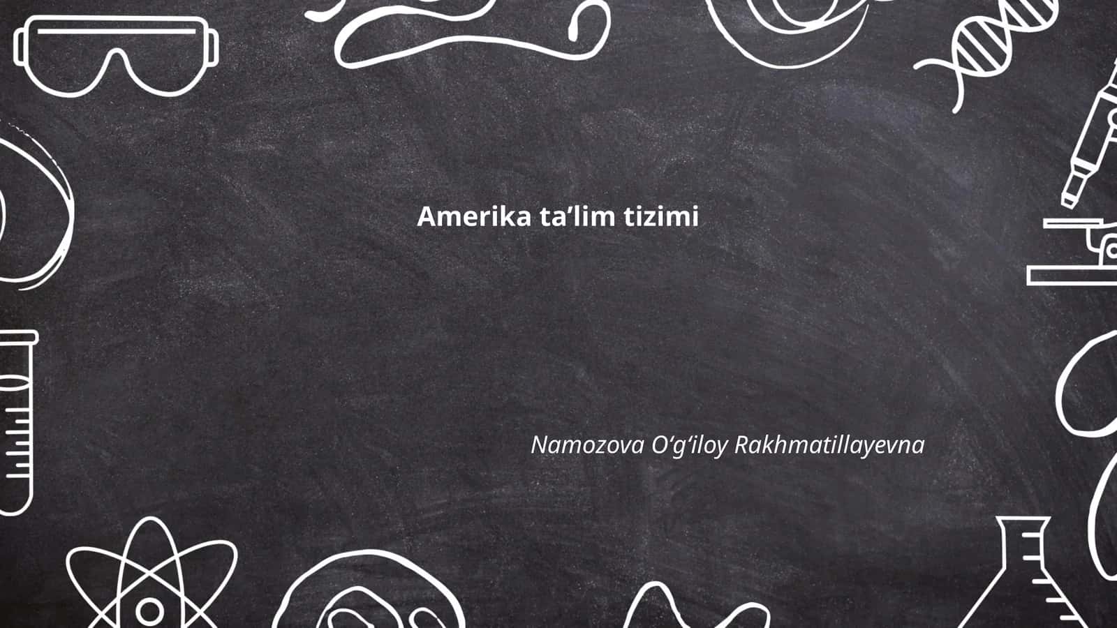 Amerika ta’lim tizimi 1