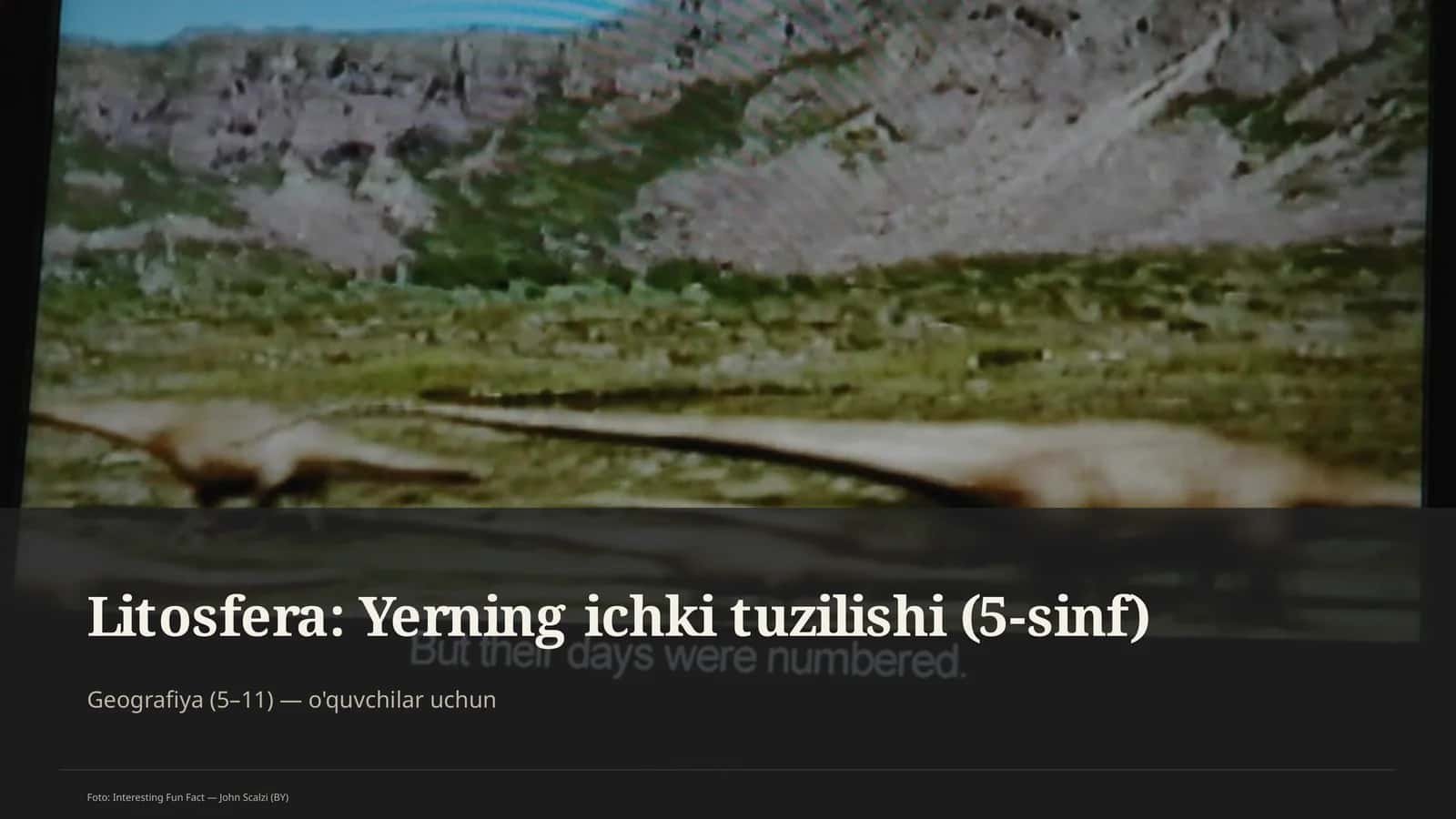 Litosfera: Yerning ichki tuzilishi (5-sinf) 1