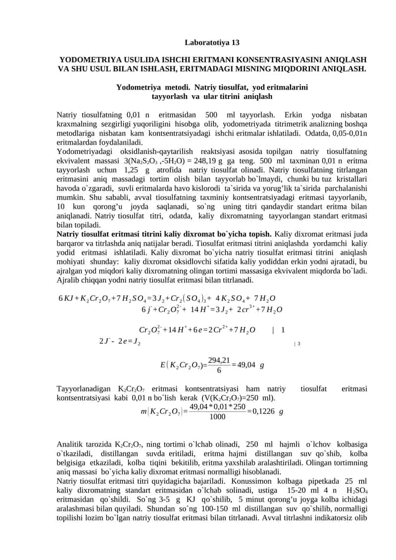 YODOMETRIYA USULIDA 1