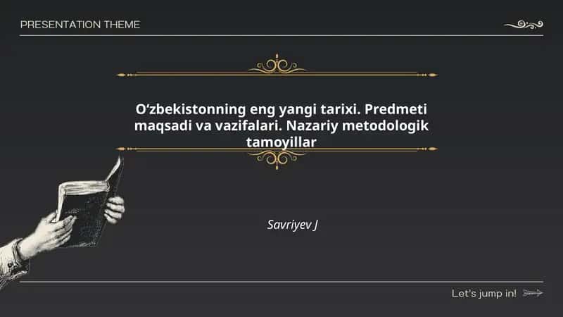 Oʻzbekistonning eng yangi tarixi 1