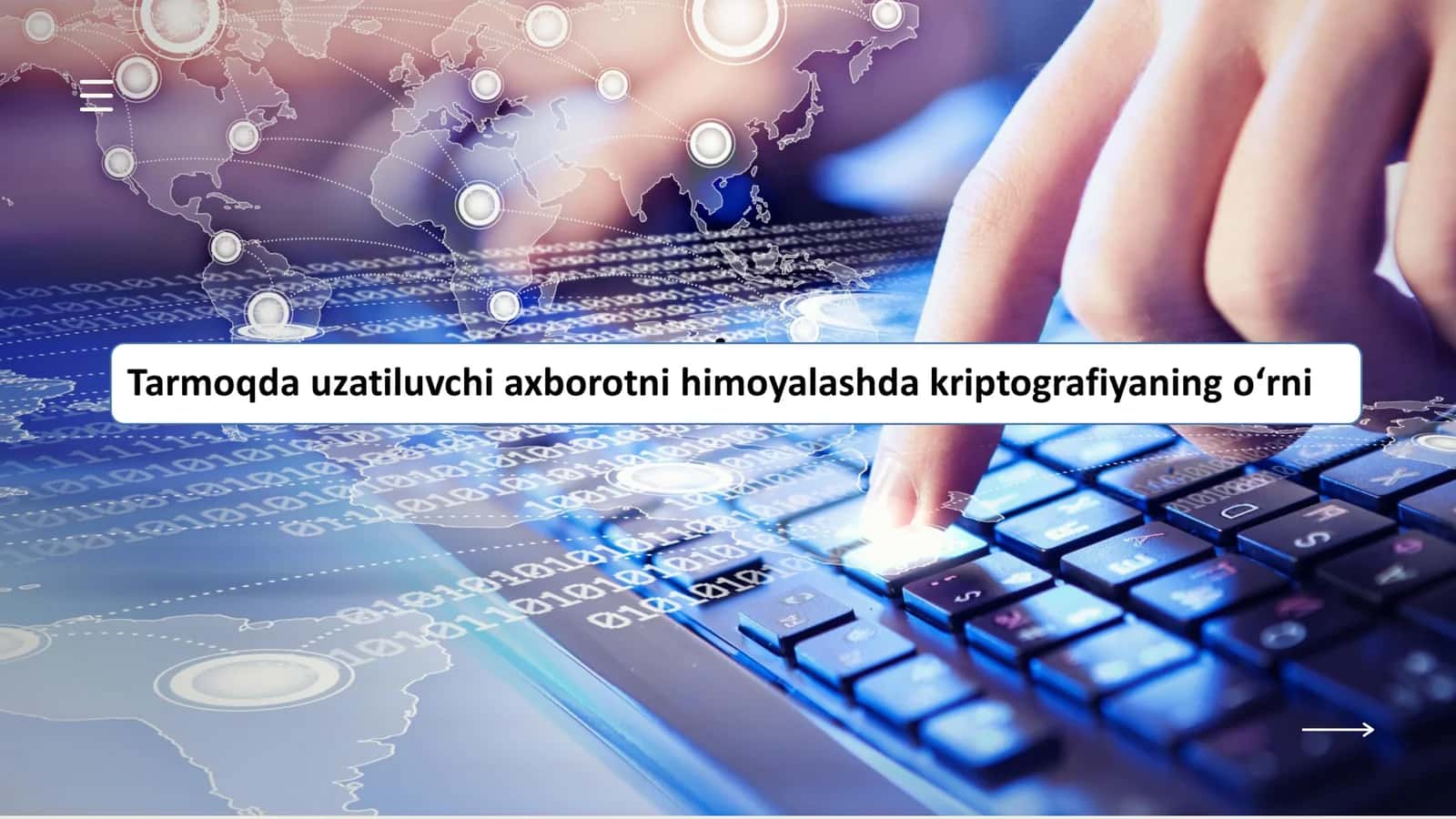 Axborotni himoyalashning kriptografik usullari 1
