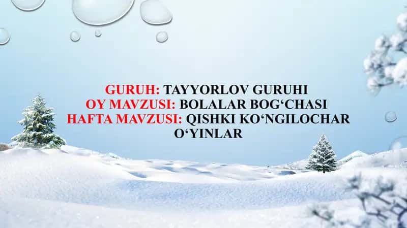 Qishgi o'yinlar 1