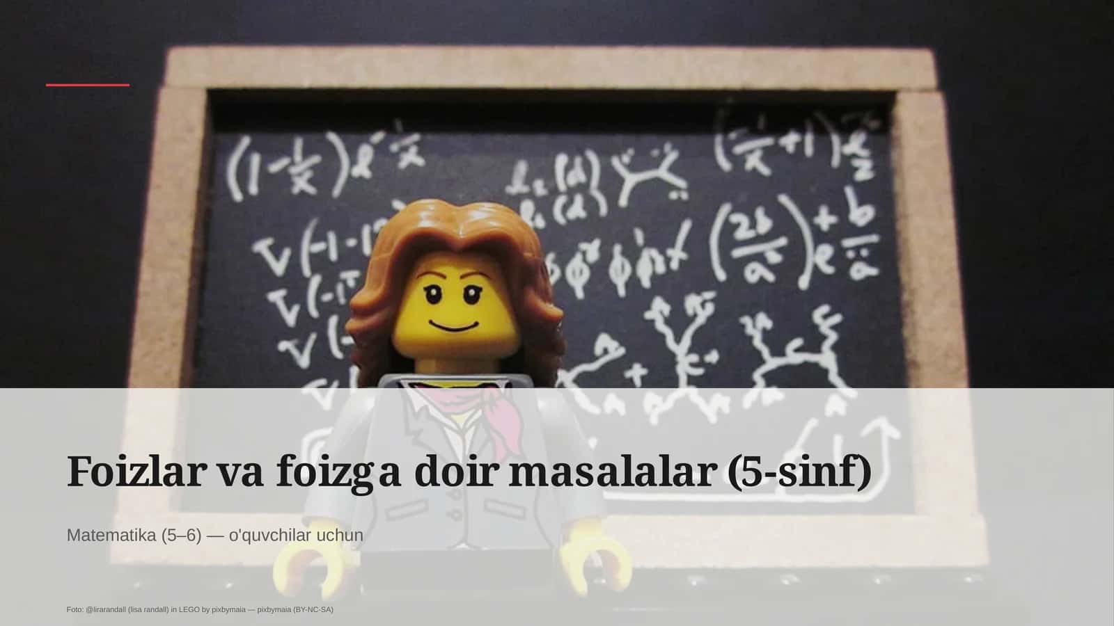 Foizlar va foizga doir masalalar (5-sinf) 1