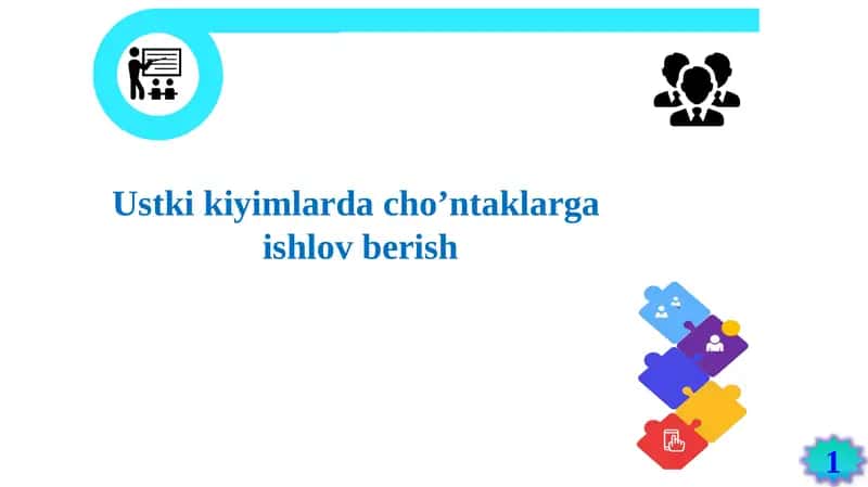 Ustki kiyimlarda cho'ntaklarga ishlov berish 1