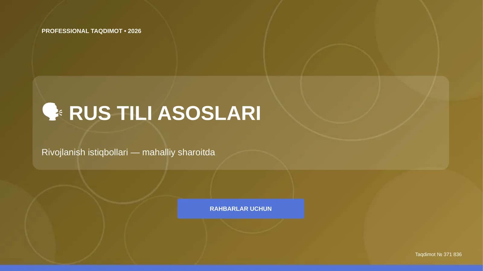 RUS TILI ASOSLARI 1