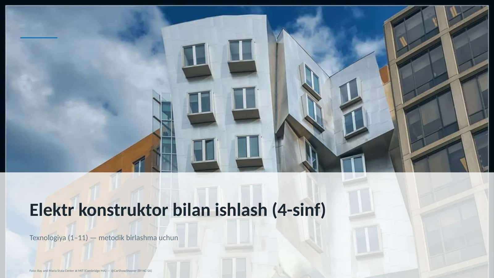 Elektr konstruktor bilan ishlash (4-sinf) 1