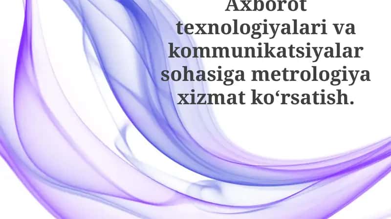 Metrologik ta'minot 1