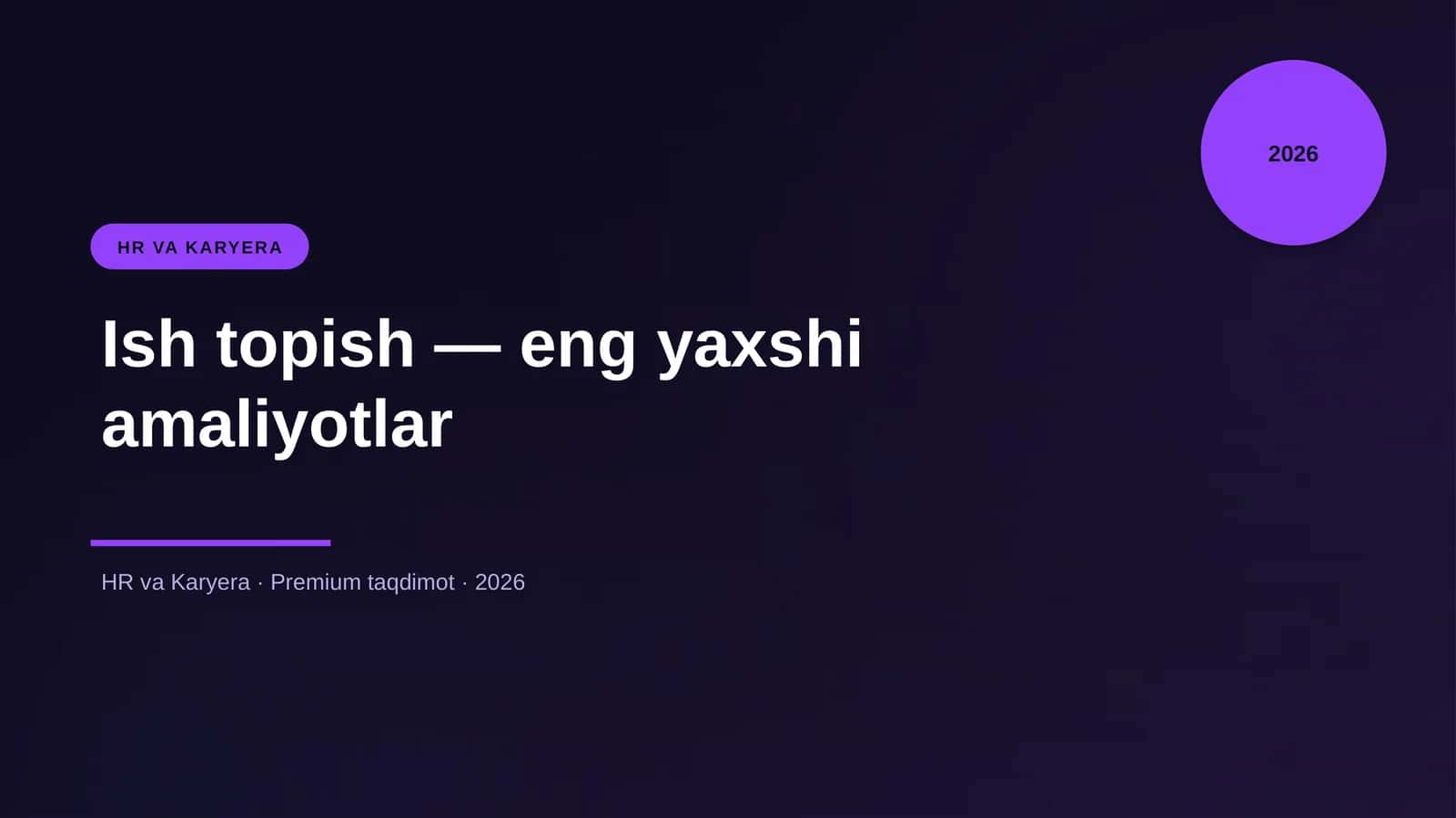 Ish topish — eng yaxshi amaliyotlar 1