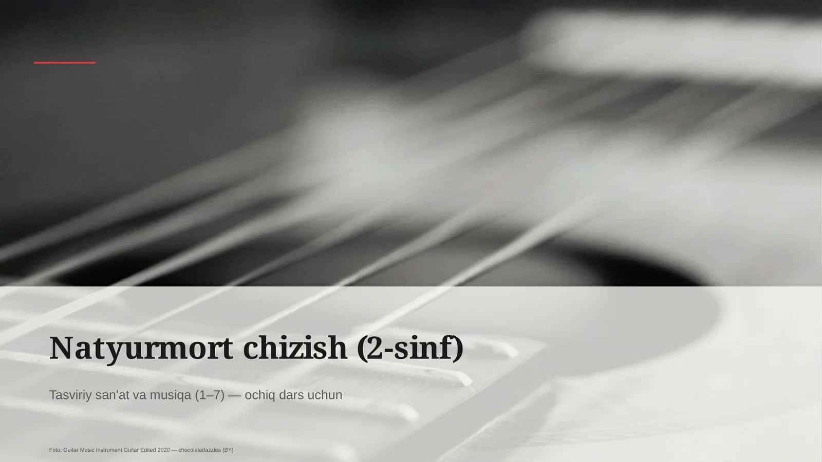 Natyurmort chizish (2-sinf) 1