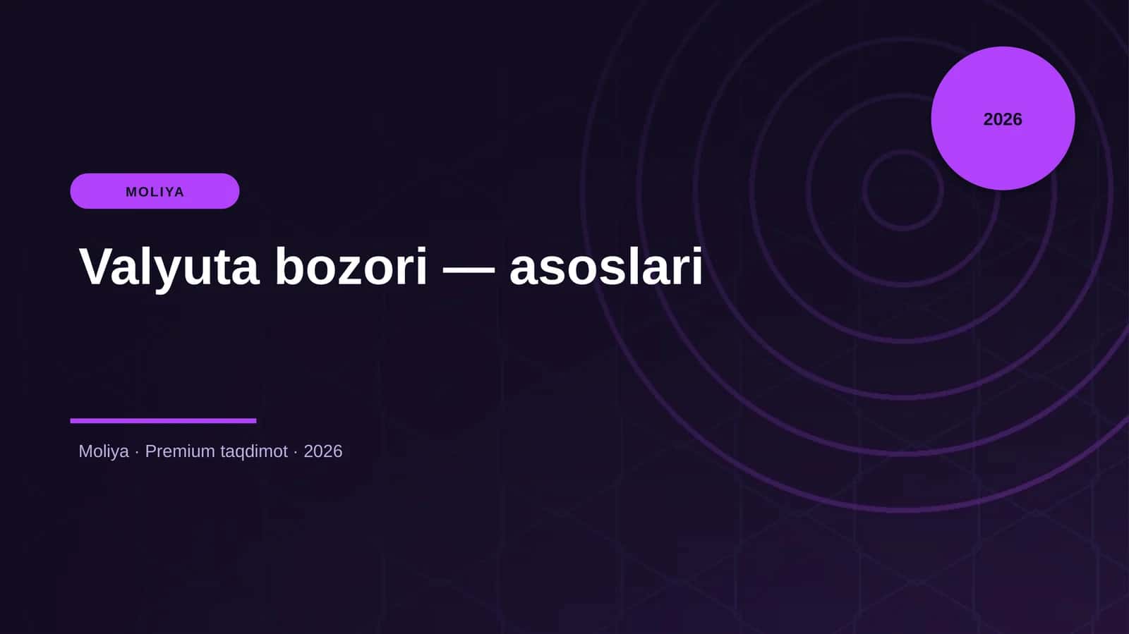 Valyuta bozori — asoslari 1
