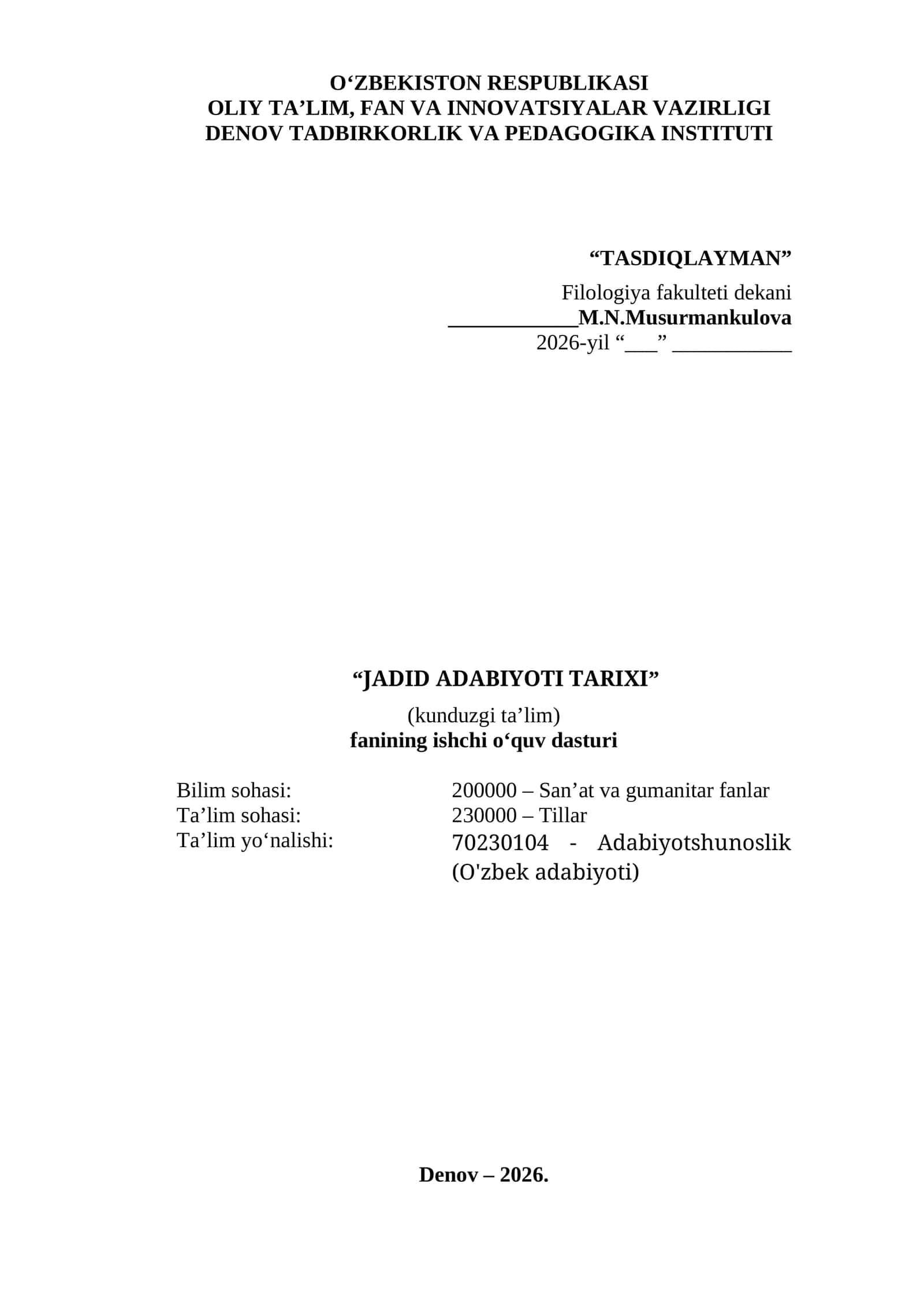JADID ADABIYOTI TARIXI 1