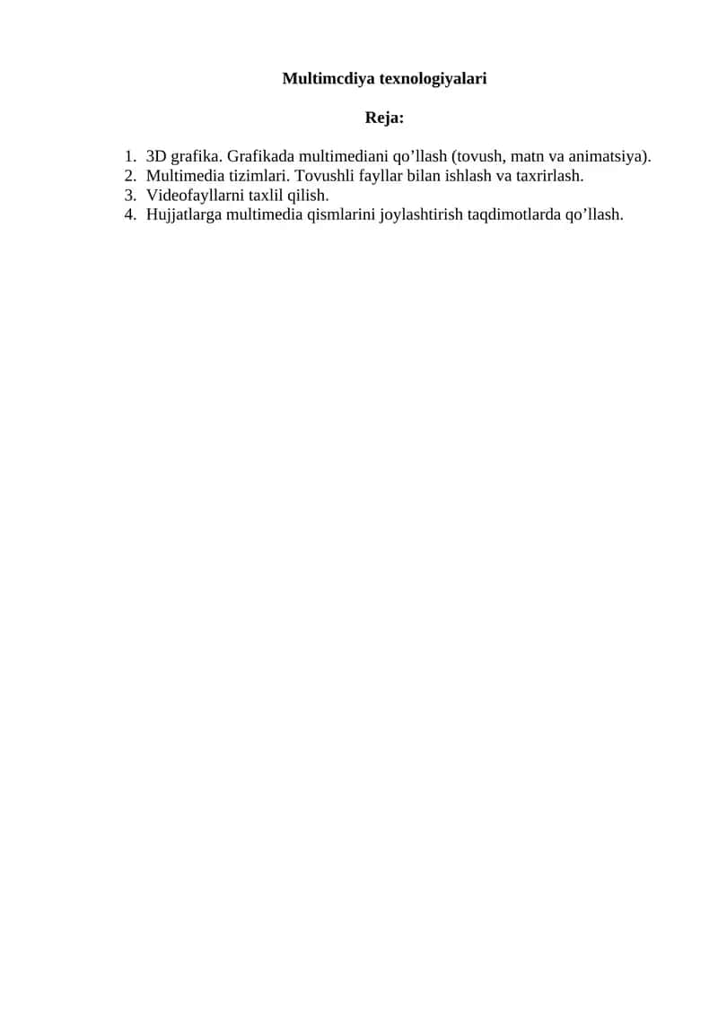 Multimedia texnologiyalari 1
