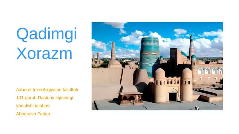 Anushtegin-Xorazmshohlar davlatining tashkil topishi 1