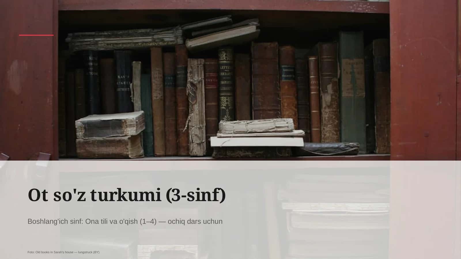 Ot so'z turkumi (3-sinf) 1