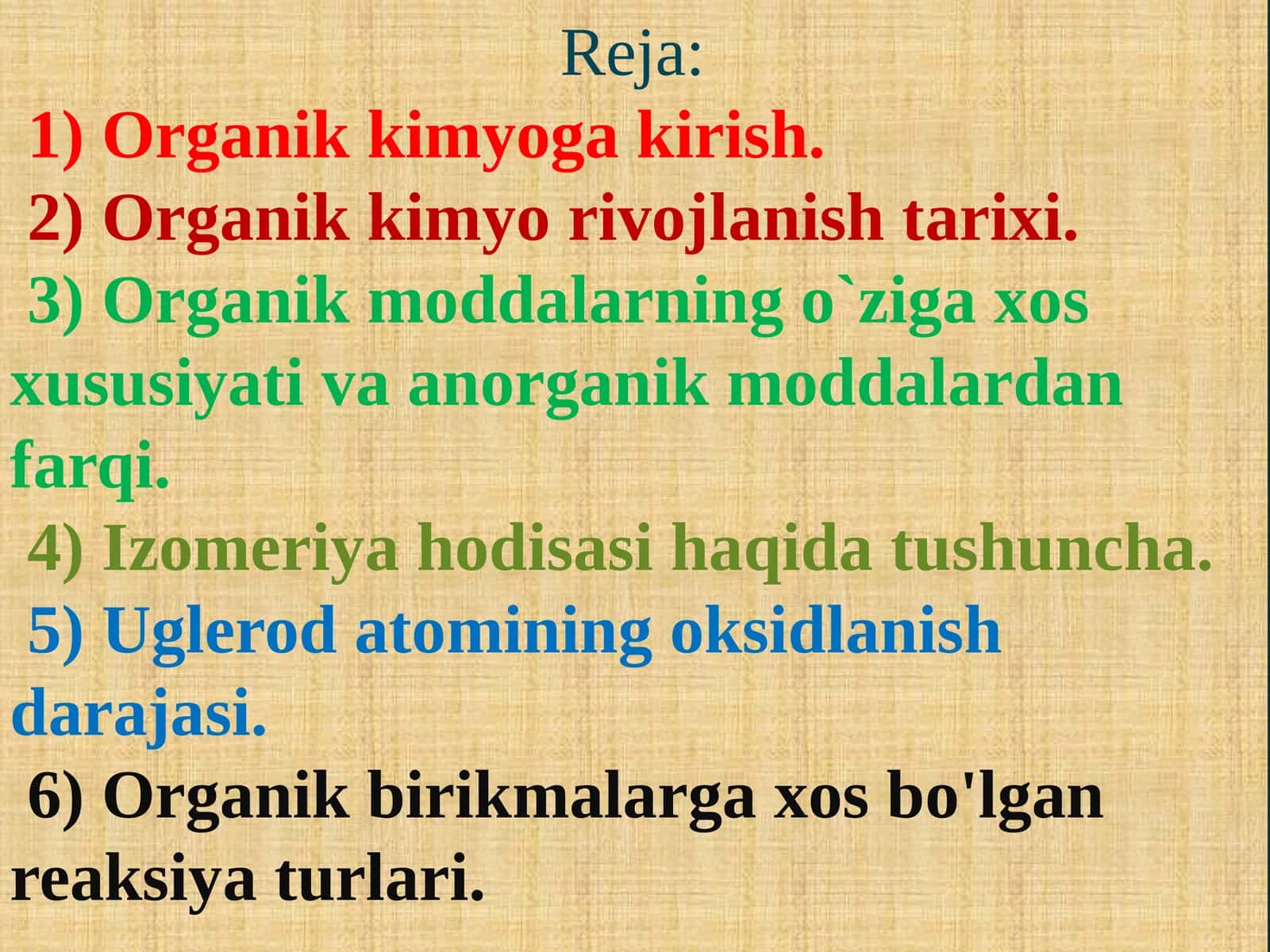 Organikkimyo 1