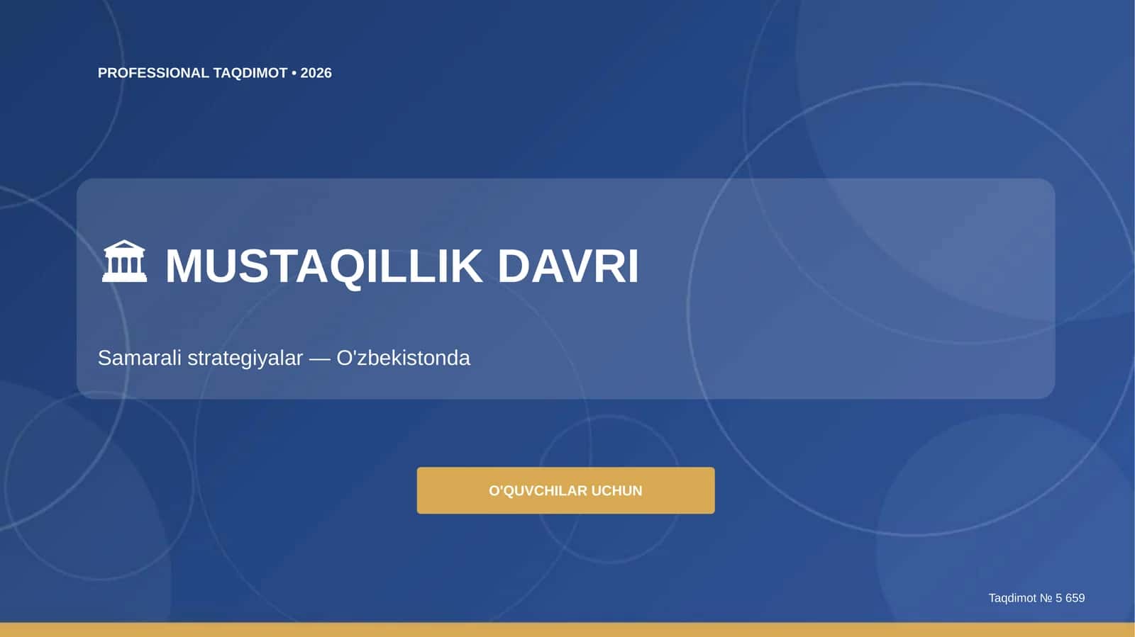 MUSTAQILLIK DAVRI 1