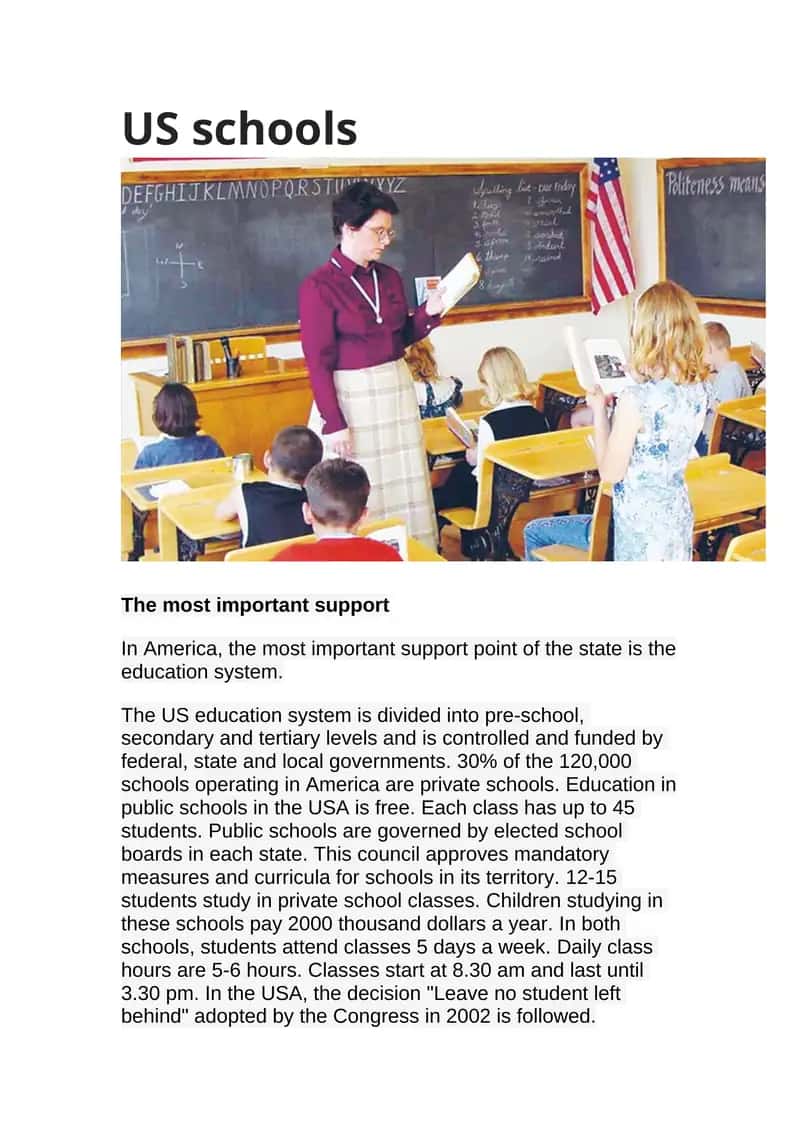 US schools 1