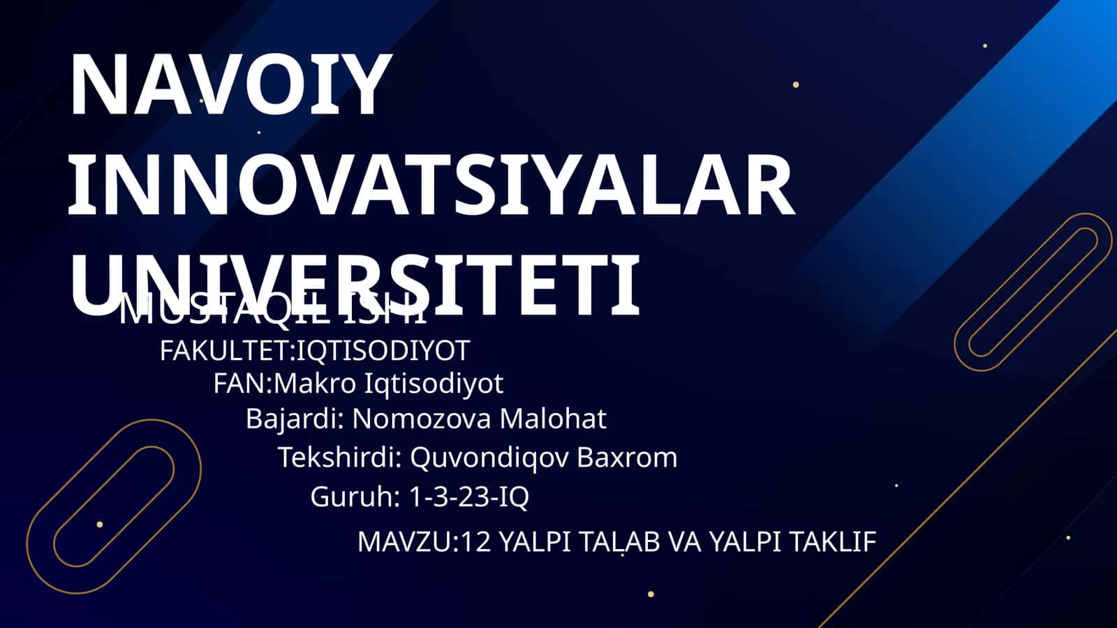 taqdimot, slayd 1