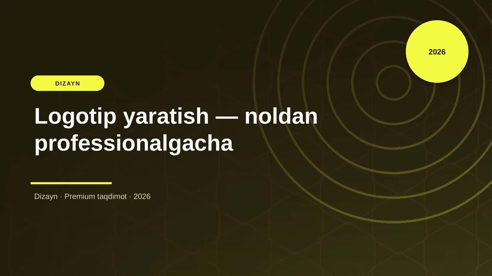 Logotip yaratish — noldan professionalgacha 1